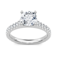 Imagine Bridal 14K White Gold Round Diamond Engagement Ring 1.00ct