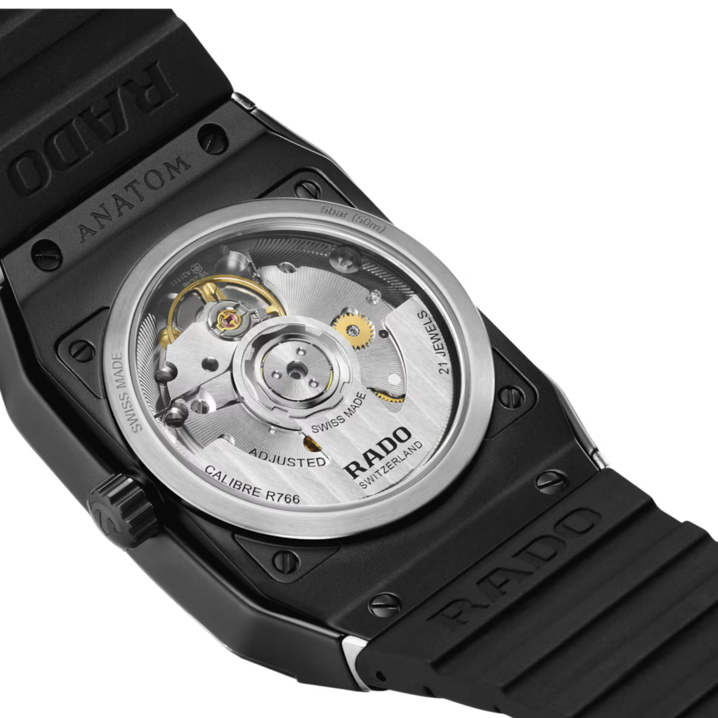 Rado Anatom Black Ceramic Automatic Watch 32.5 mm