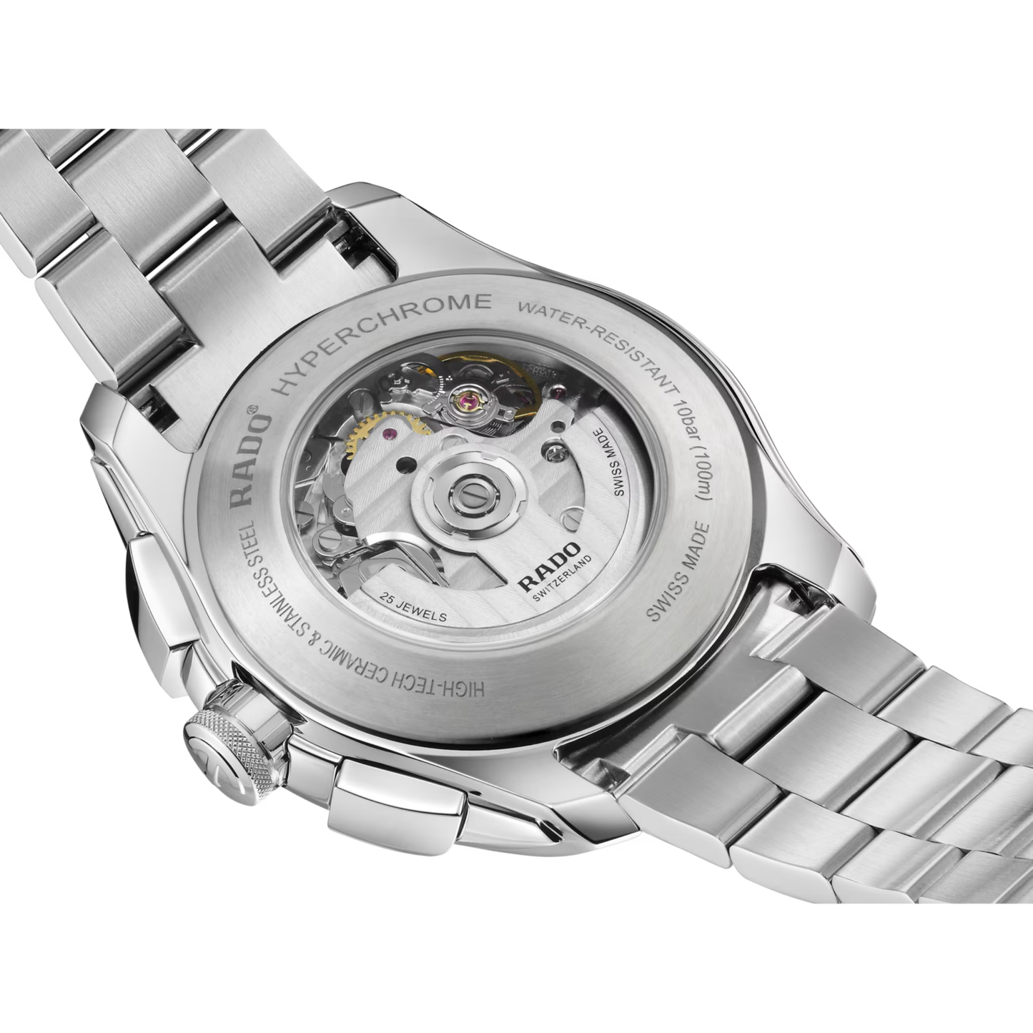Rado HyperChrome Black Ceramic Automatic Chronograph Watch