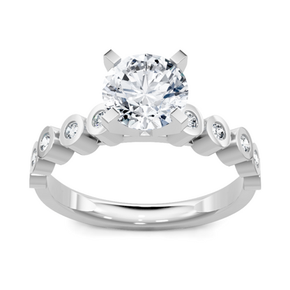Imagine Bridal 14K White Gold Round Diamond Engagement Ring 0.25ct