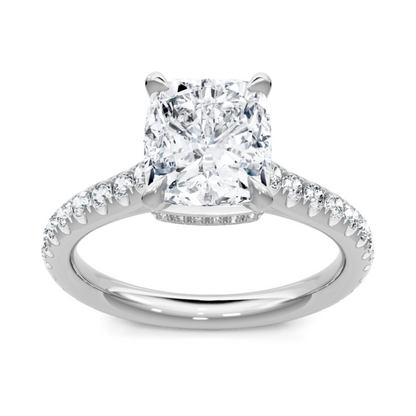 Imagine Bridal 14K White Gold Round Diamond Engagement Ring 0.60ct