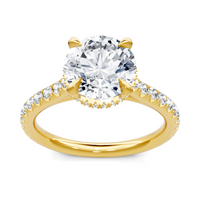 Imagine Bridal 14K Yellow Gold Round Diamond Engagement Ring 0.50ct