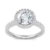 Imagine Bridal 14K White Gold Round Diamond Engagement Ring 0.33ct