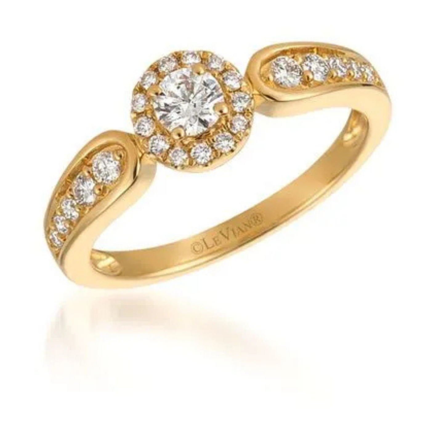Le Vian 14K Strawberry Gold Vanilla Diamonds Ring 1ct