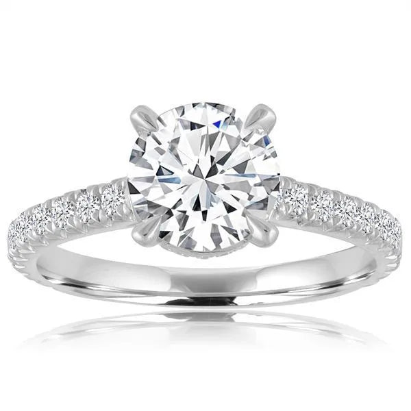 Imagine Bridal 14K Yellow Gold Cushion Diamond Engagement Ring 0.50ct
