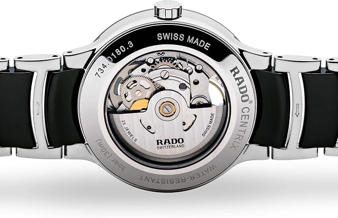 Rado Centrix Black Two-Tone Open Heart Automatic Watch 38 mm