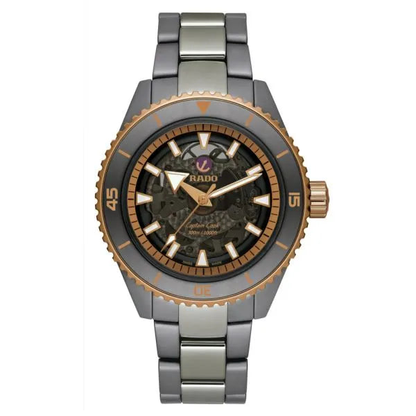Rado Captain Cook Hrithik Roshan Special Edition 43 mm Black Skeleton Plasma High-Tech Ceramic & Titanium Automatic Watch – Limited-Edition Cinematic Style