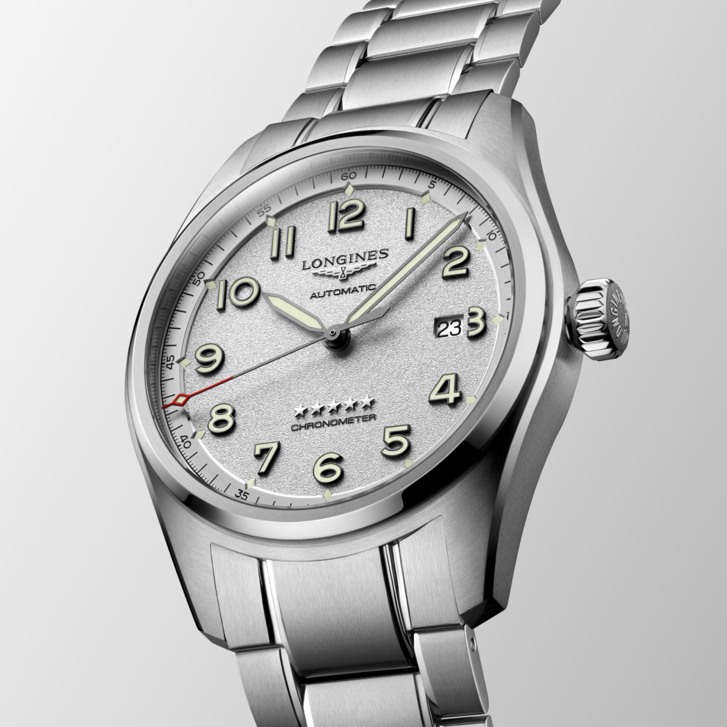 Longines Spirit Collection Stainless Steel Automatic Watch 42 mm
