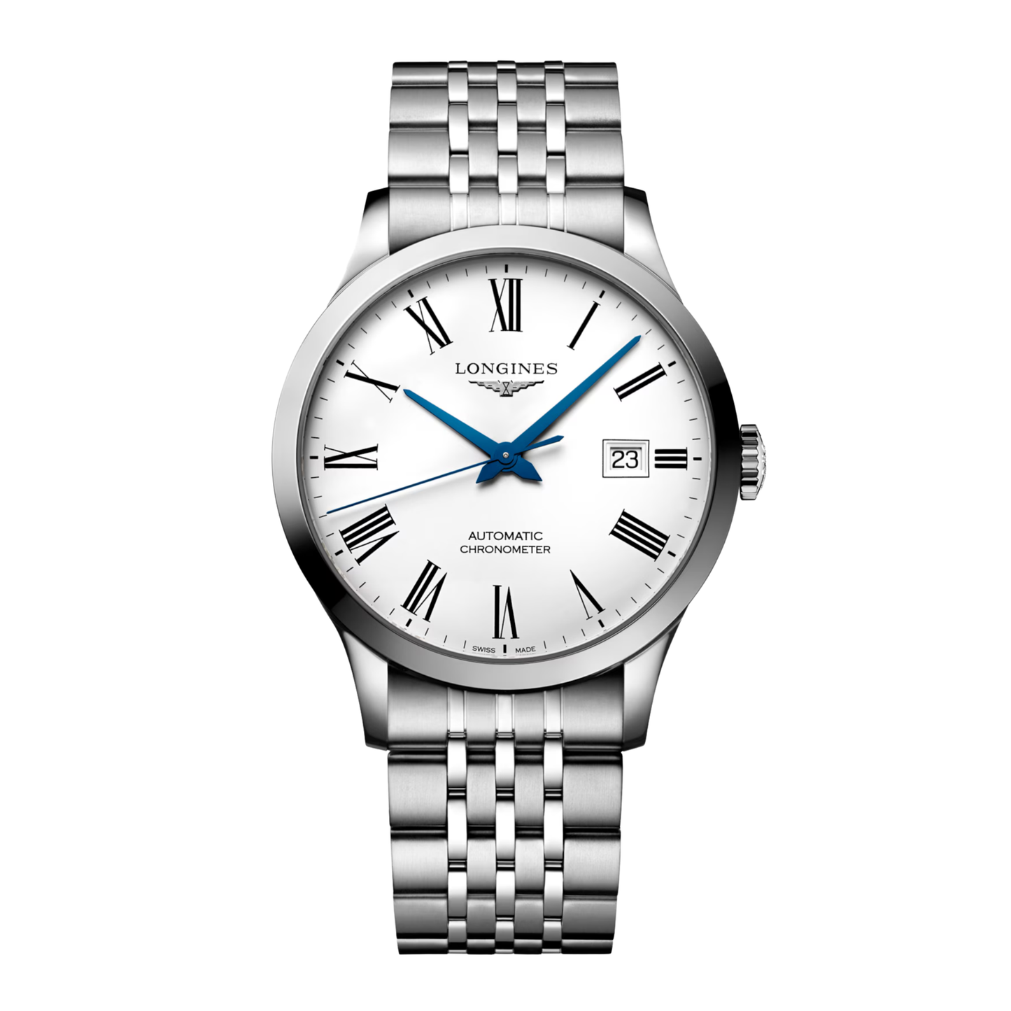 Longines Record Collection Stainless Steel Watch 40 mm
