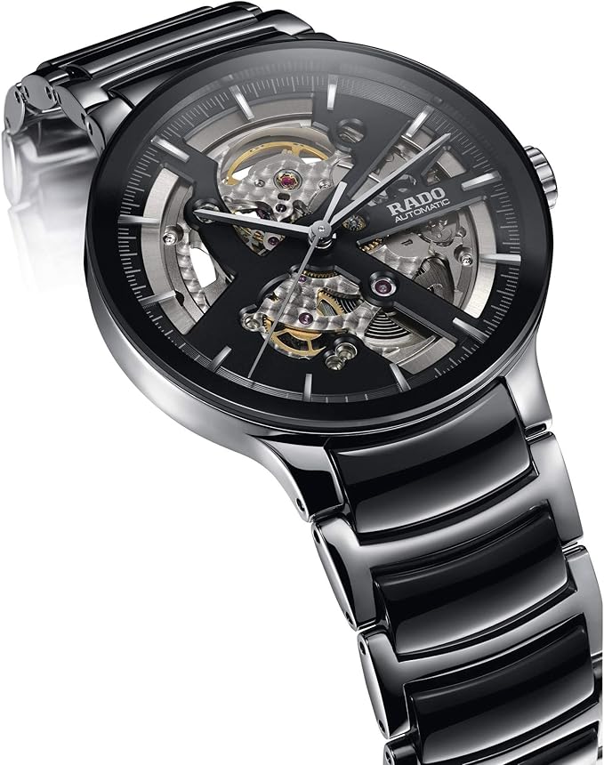 Rado Centrix Black Two-Tone Open Heart Automatic Watch 38 mm