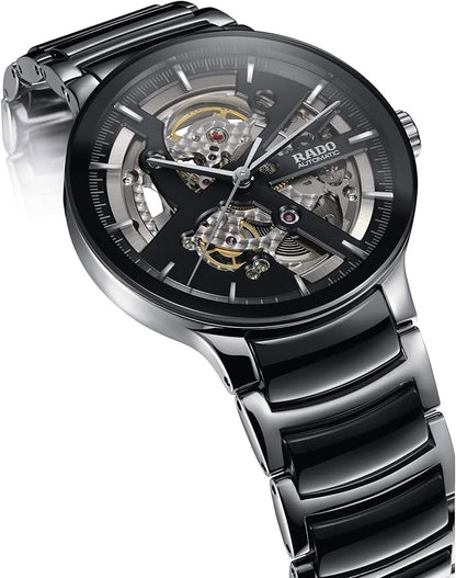 Rado Centrix Black Two-Tone Open Heart Automatic Watch 38 mm