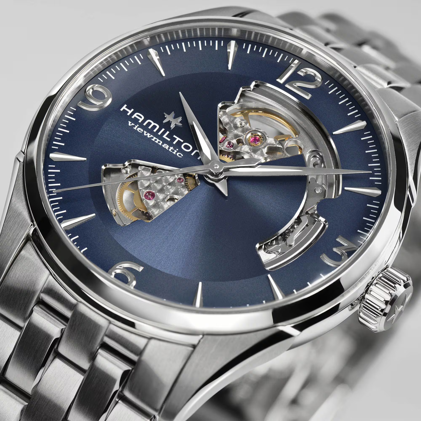 Hamilton Jazzmaster Open Heart Blue Dial Automatic Watch 42mm