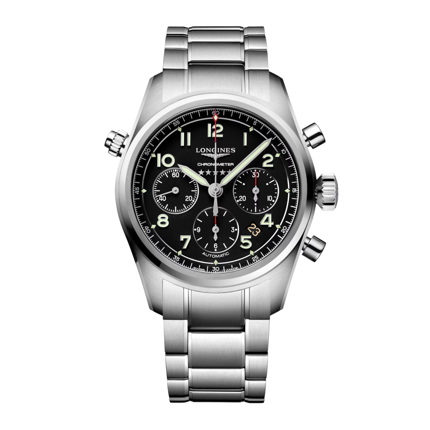 Longines Spirit Stainless Steel Automatic Watch 42 mm