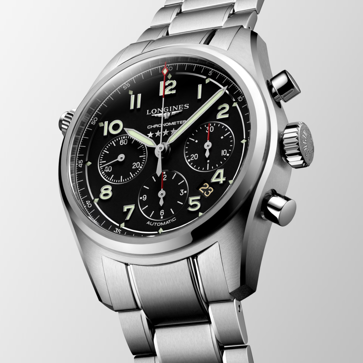 Longines Spirit Stainless Steel Automatic Watch 42 mm