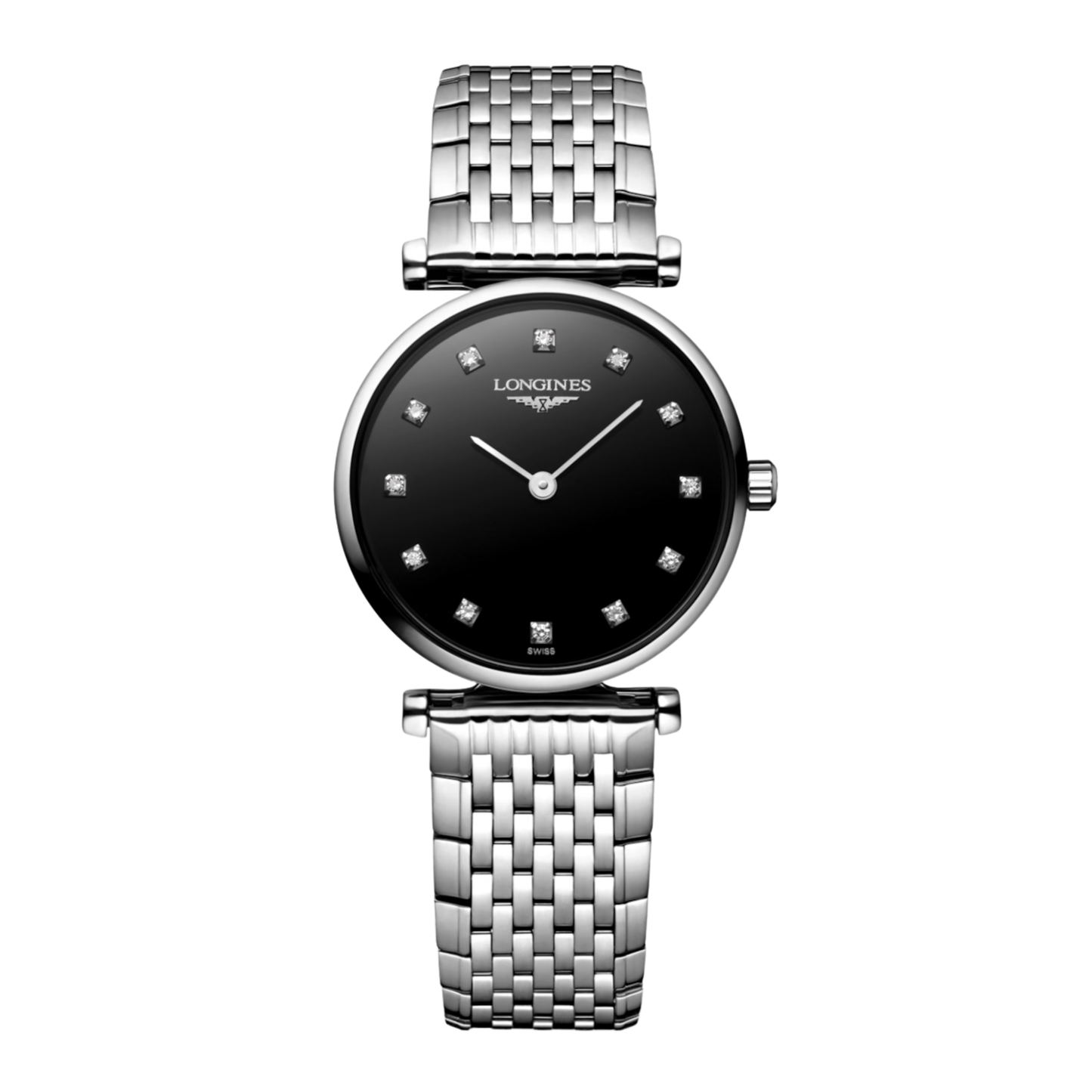 Longines La Grande Classique Black Dial Stainless Steel Watch 24 mm