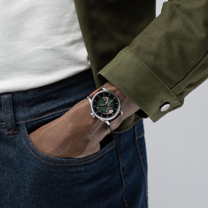 Hamilton Jazzmaster Open Heart Automatic Green Dial Watch 42mm