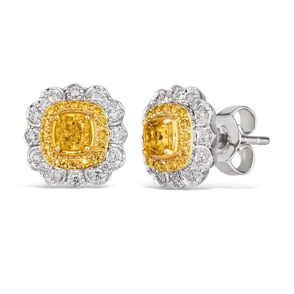 Le Vian Earrings with Radiant Diamonds. These earrings offer total weight 0.50 ctw.