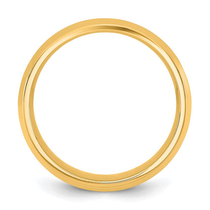 14K Yellow Gold Bevel Edge Comfort Fit Band, Size 12 - Image 2