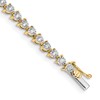14k Complete 1 carat Diamond Illusion Setting 7 inch Tennis Bracelet