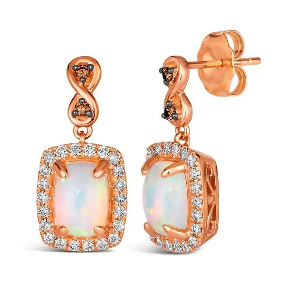 Le Vian Earrings featuring Chocolate Diamonds. These earrings offer total weight 0.05 ctw.