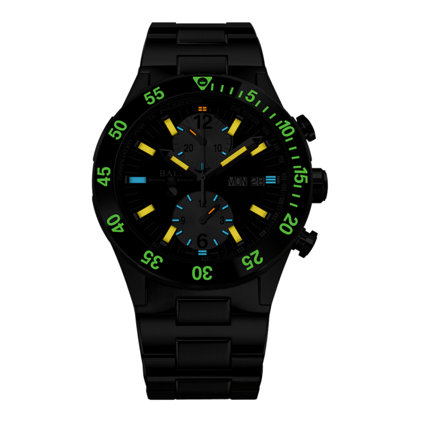 BALL Roadmaster Rescue Chronograph Titanium Black Dial Automatic Watch 42mm