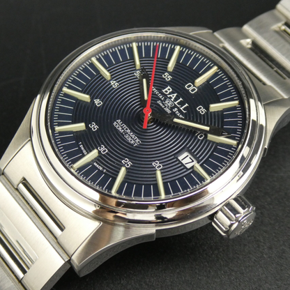 BALL Fireman NightBreaker Stainless Steel Blue Dial Automatic Watch 40mm