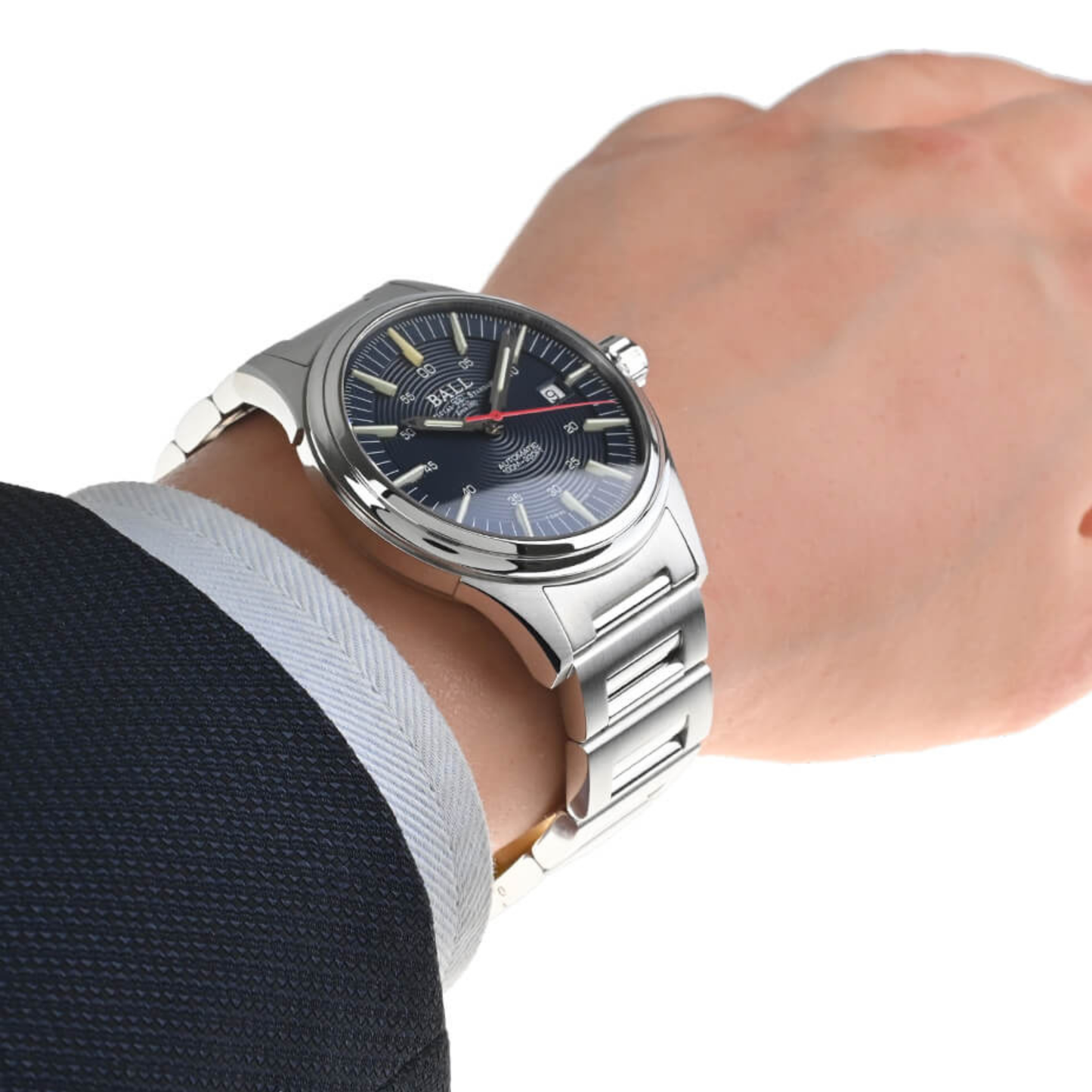 BALL Fireman NightBreaker Stainless Steel Blue Dial Automatic Watch 40mm