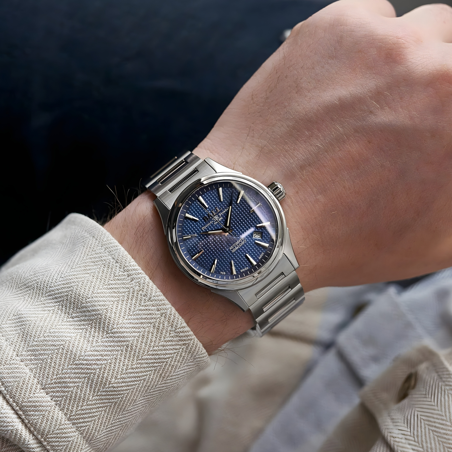 BALL Fireman Victory Stainless Steel Blue Dial Automatic Watch 40mm