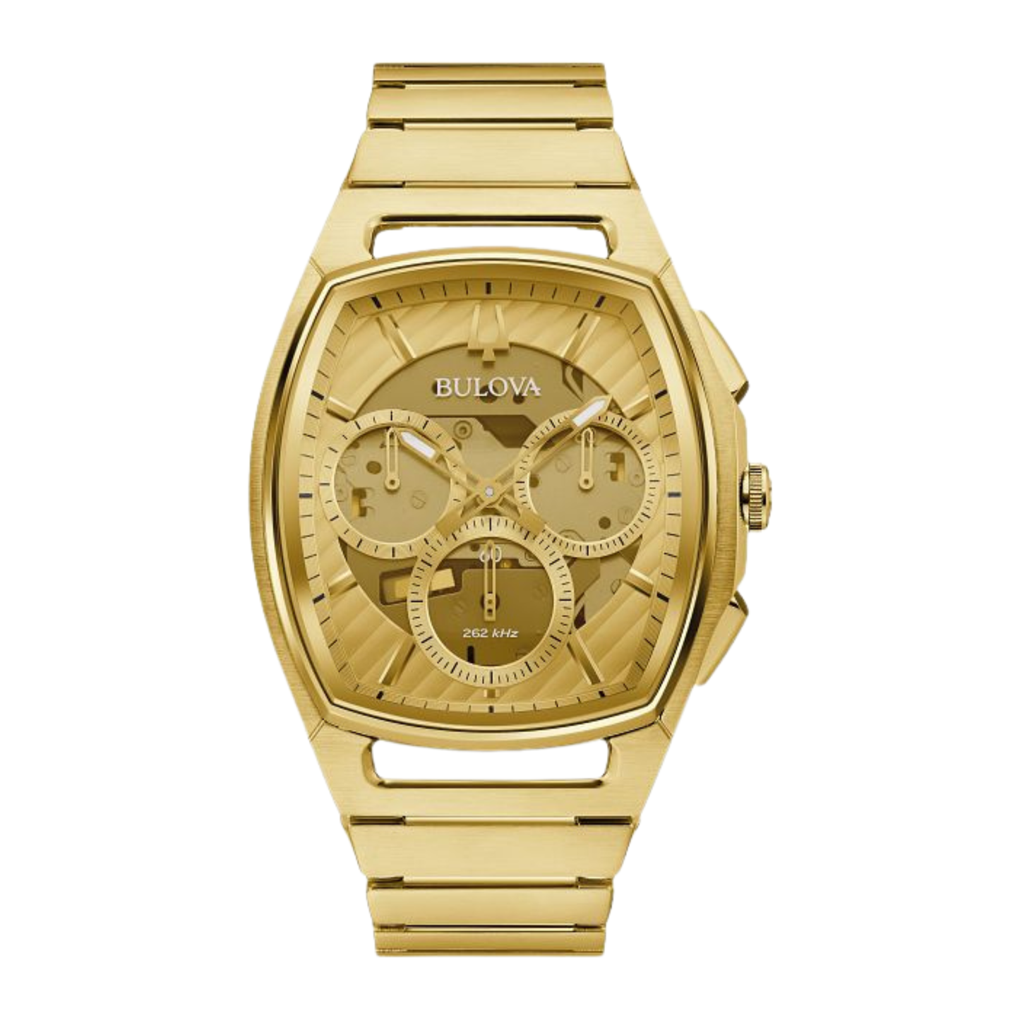 Bulova Curv Watch, Stainless Steel, Champagne Dial, 41 mm