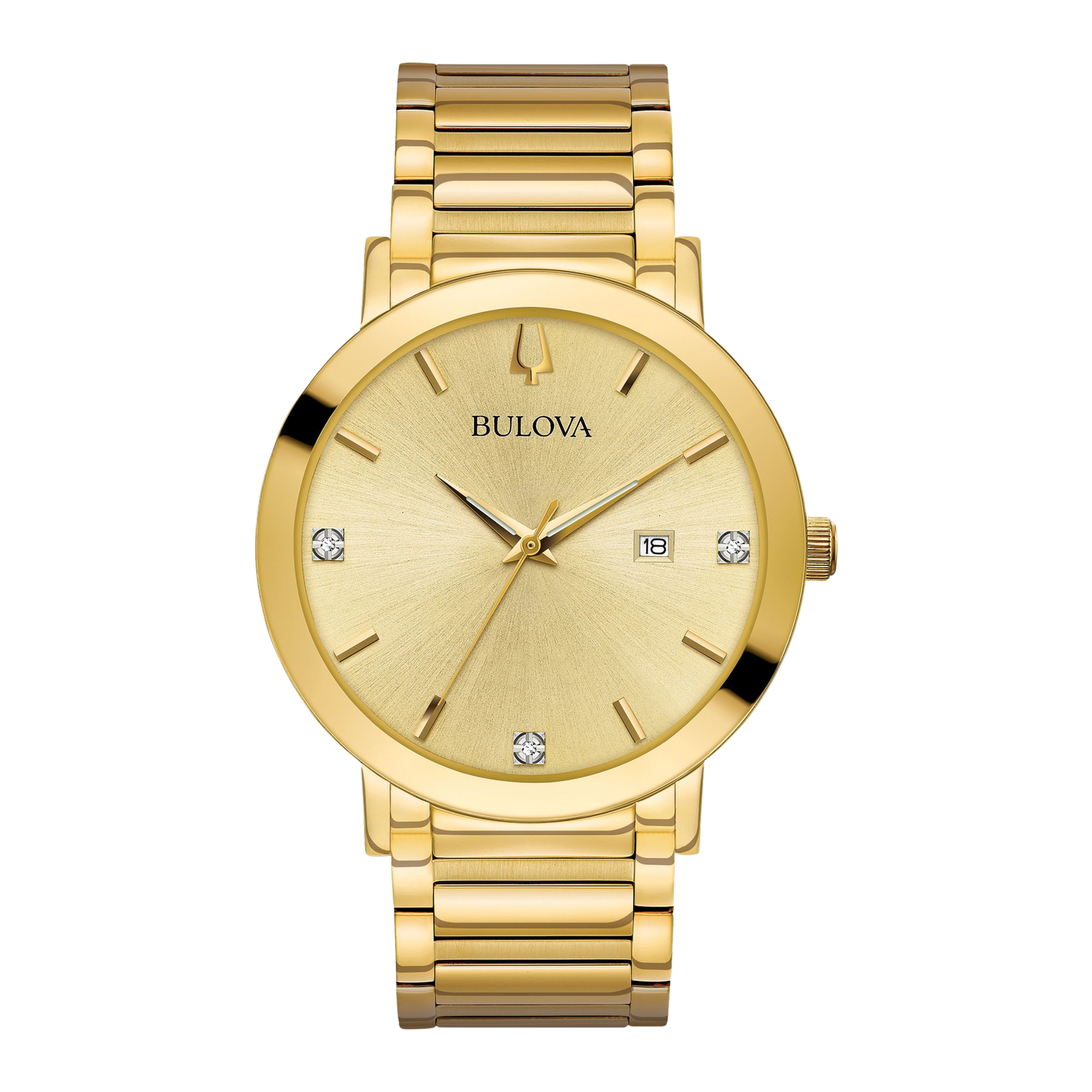 Bulova Futuro Modern Watch, Stainless Steel, Black Dial, 42 mm