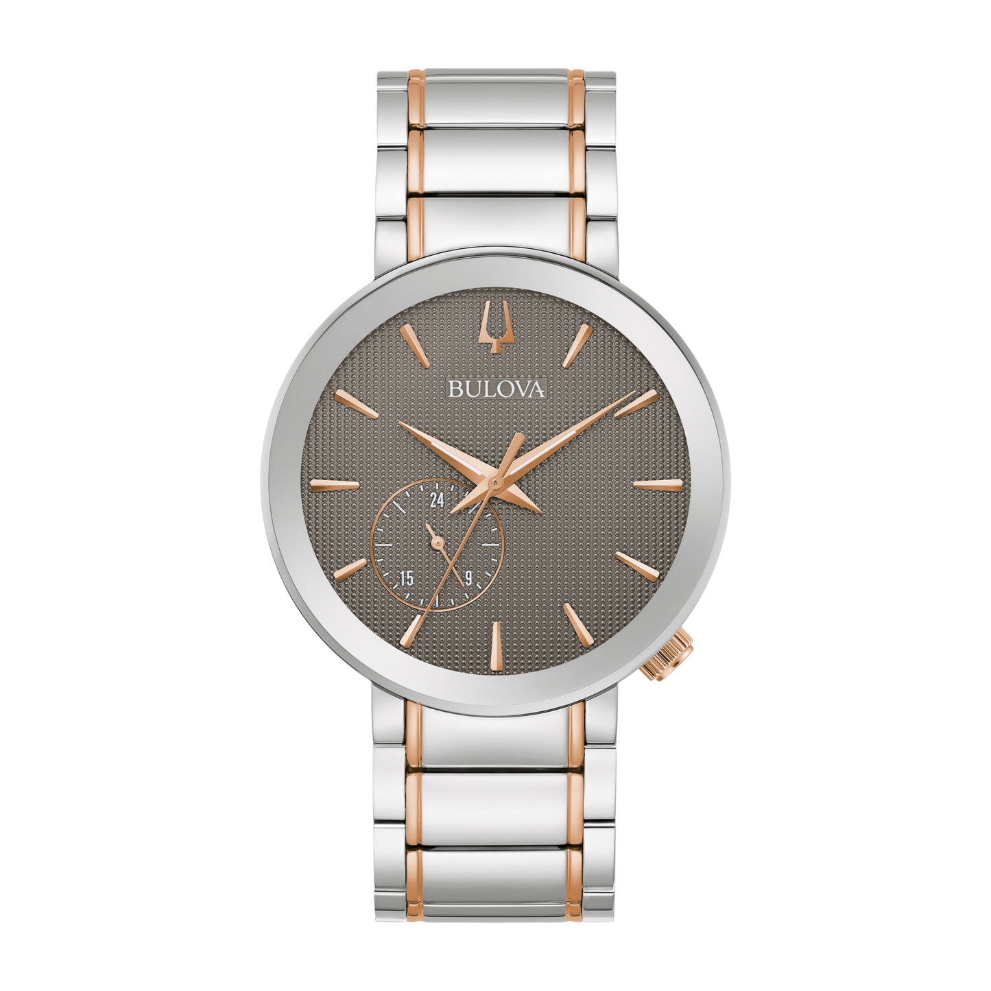 Bulova Latin GRAMMY Two-Tone Stainless Steel Gray Dial Watch 42 mm