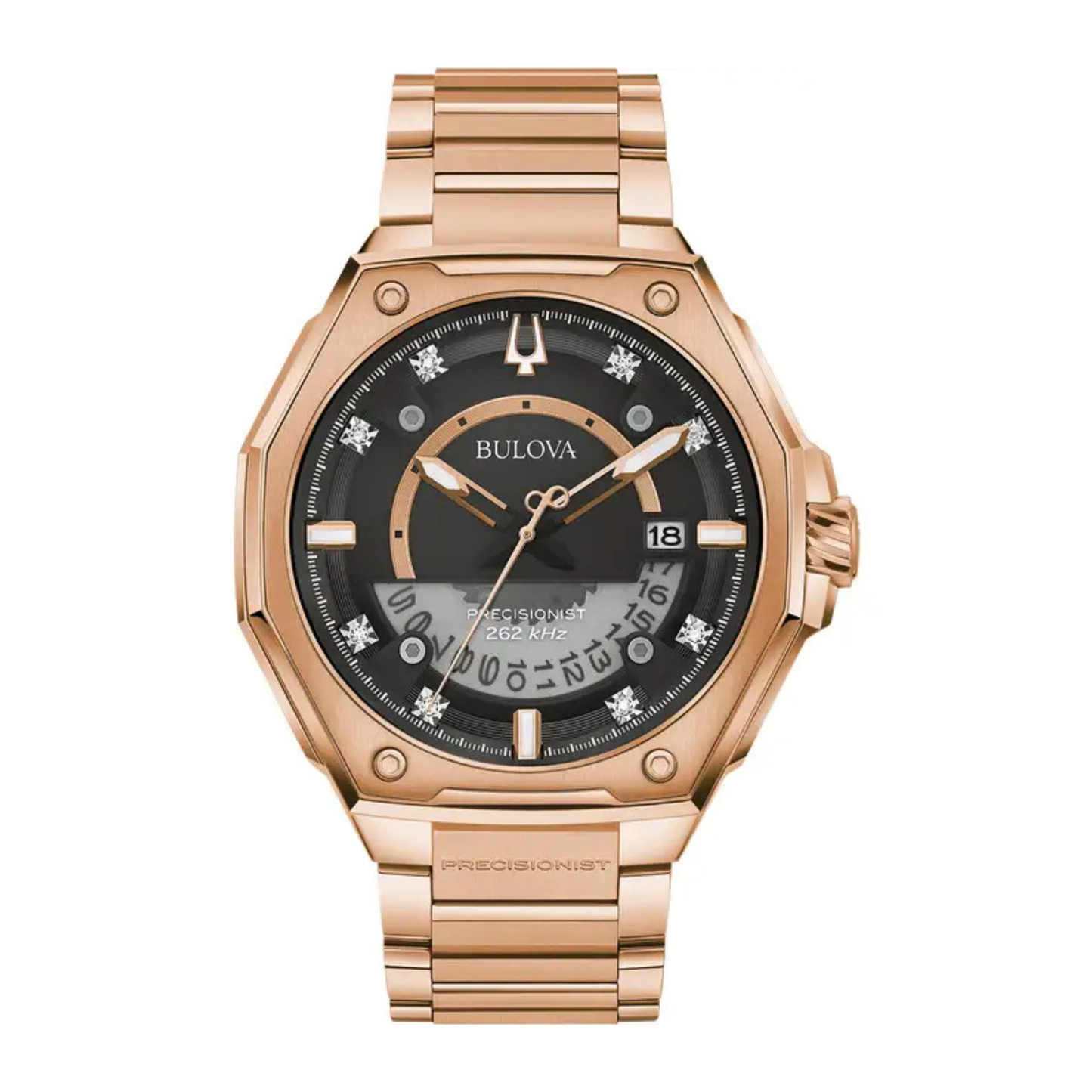 Bulova Series X Watch, Stainless Steel, Black Dial, 44.7 mm