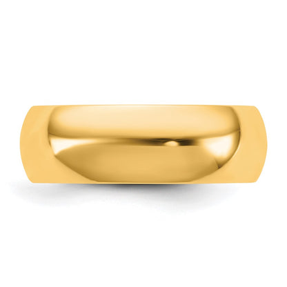 14K Yellow Gold 6.5mm Comfort Fit Band Size 12 - Image 3