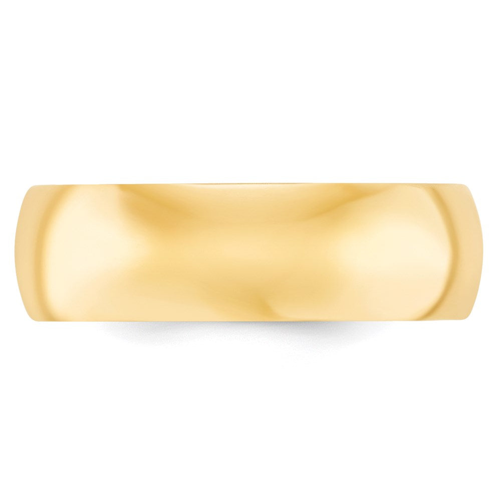 14k Yellow Gold 7mm Comfort Fit Wedding Band - Image 2