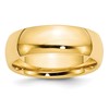 14k Yellow Gold 7mm Standard Weight Comfort Fit Wedding Band Size 13.5