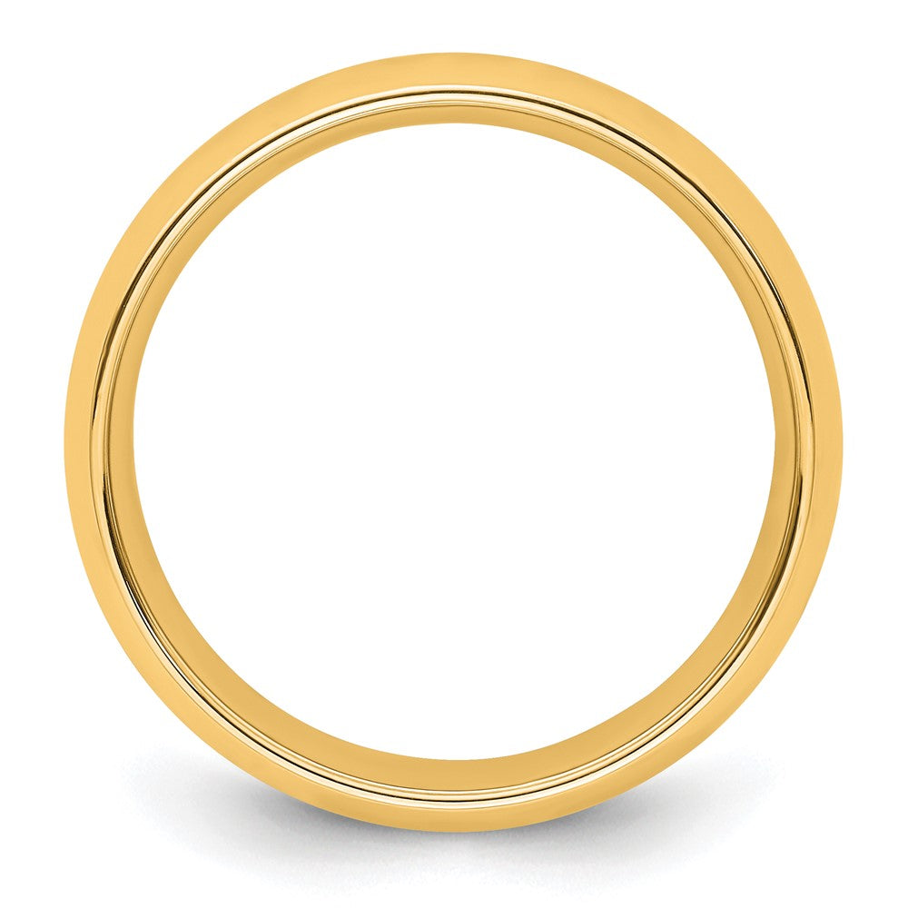 14k Yellow Gold Comfort Fit Wedding Band in 8mm, Size 12 - Image 1