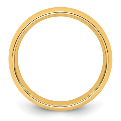 14k Yellow Gold Comfort Fit Wedding Band, 8mm, Size 10 - Image 1