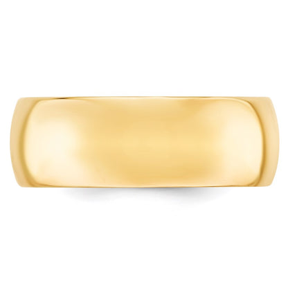 14k Yellow Gold Comfort Fit Wedding Band in 8mm, Size 12 - Image 2