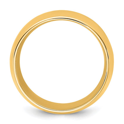 14K Yellow Gold 9mm Comfort Fit Wedding Band, Size 9 - Image 2