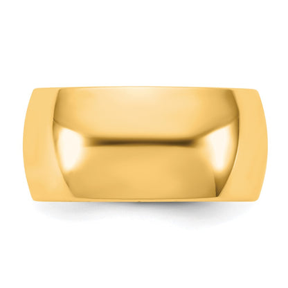 14K Yellow Gold 10mm Comfort Fit Wedding Band, Size 13.5 - Image 3