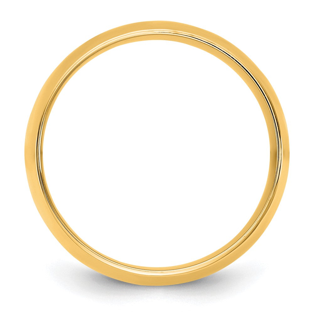 14K Yellow Gold 9mm Comfort Fit Wedding Band, Size 12.5 - Image 2