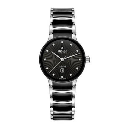 Rado Centrix Automatic Open Heart 39.5mm Black Dial Two-Tone Stainless Steel Women’s Watch