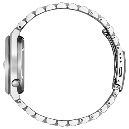 Citizen Tsuyosa Silver Stainless Steel Orange Dial Automatic Watch 40 mm