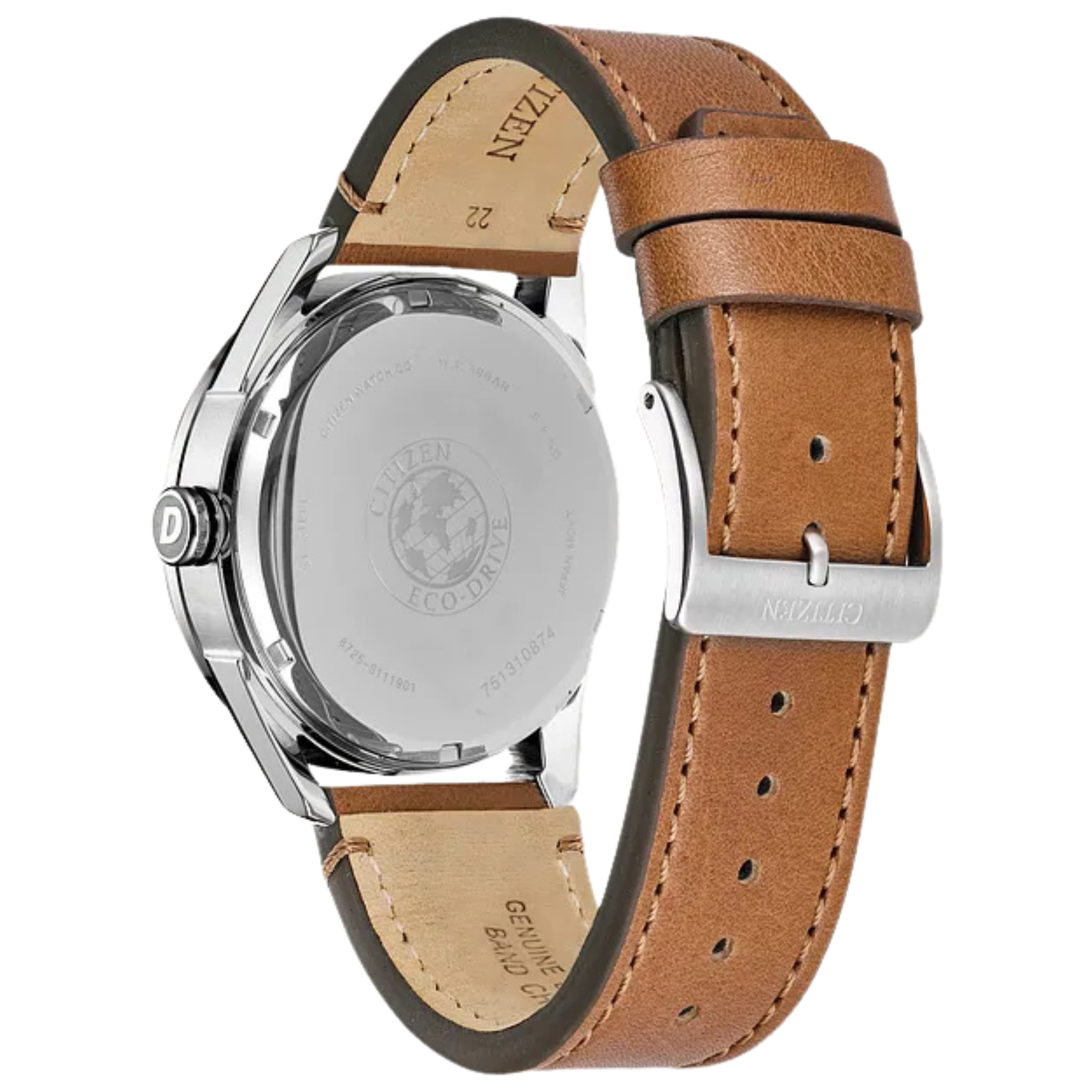 Citizen Sport Casual Brown Leather Blue Dial Watch 42 mm