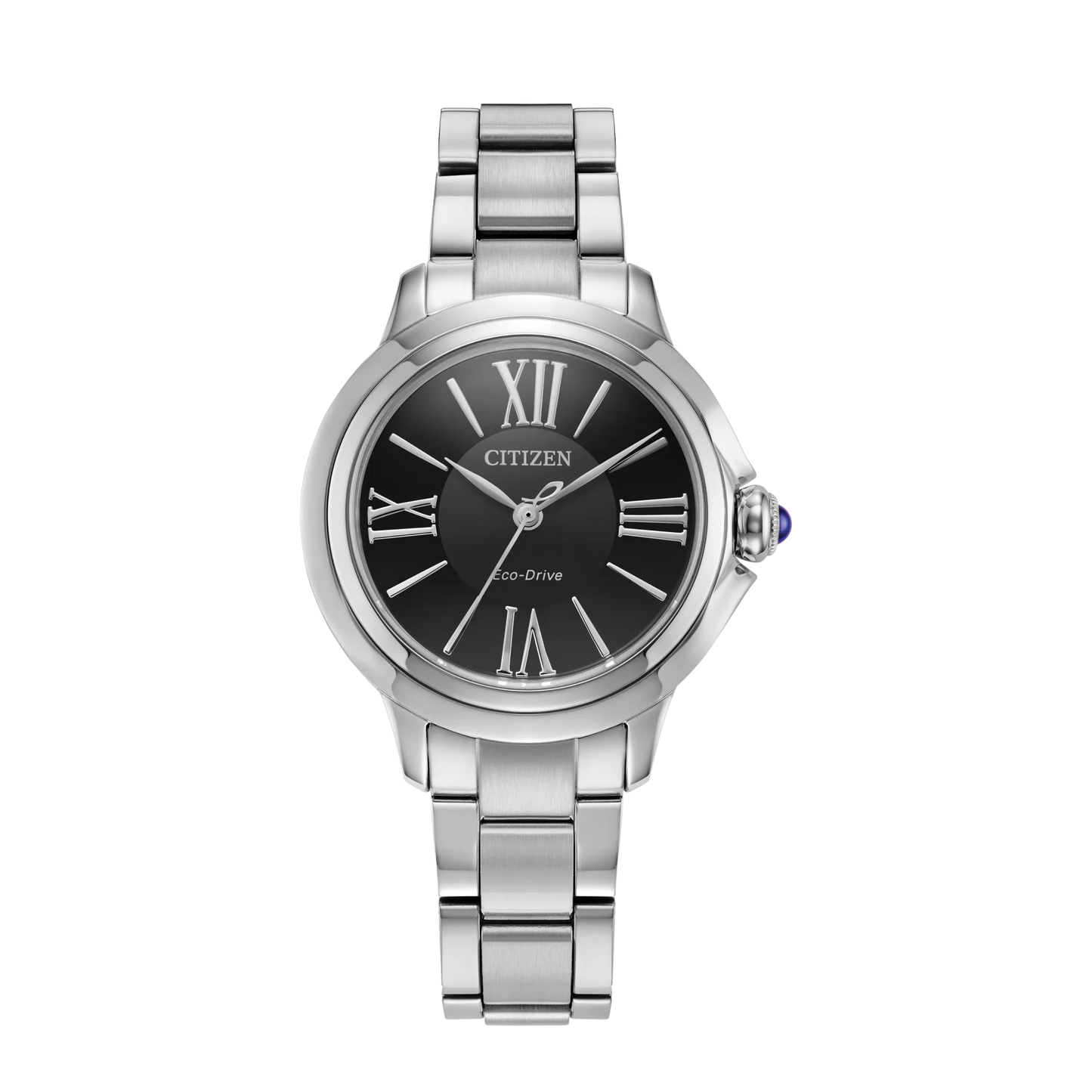 Citizen L Ceci Collection Stainless Steel Black Dial Watch 31.5 mm