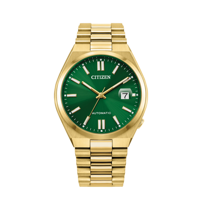 Citizen Tsuyosa Gold Stainless Steel Green Dial Automatic Watch 40 mm