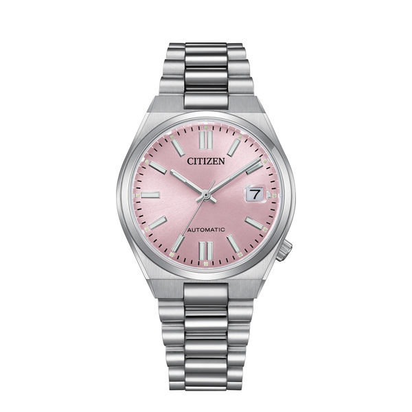 【近日発売予定】❀1/15ペールピンク ❀1/19 or20ピンク＆ブルー Citizen Tsuyosa Automatic 37mm Pink Dial Stainless Steel Bracelet
