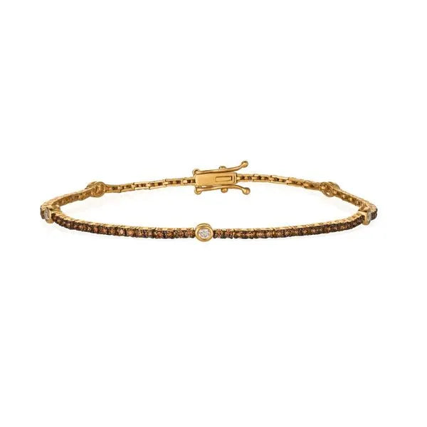 Le Vian Bracelet featuring Diamonds, Chocolate Diamonds. This piece offers total weight 0.20 ct.