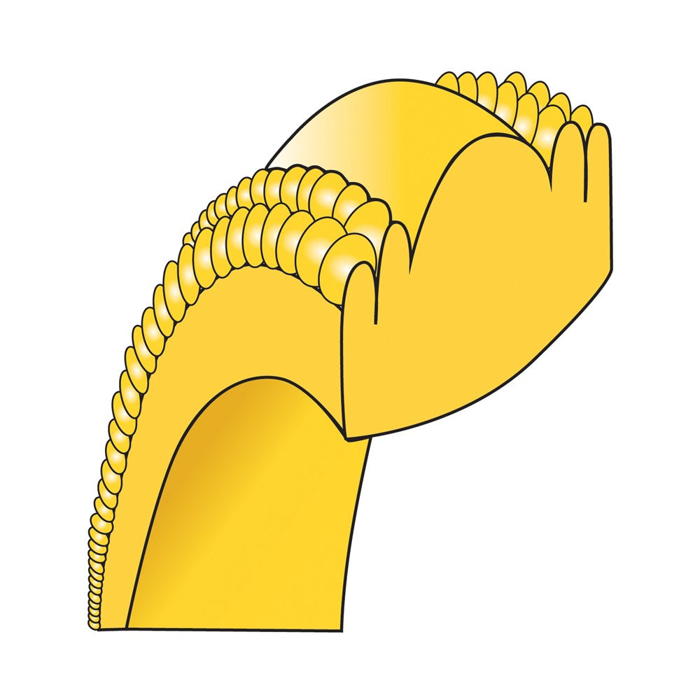 14k Yellow Gold Double Milgrain Comfort Fit Wedding Band, Size 4 - Image 5