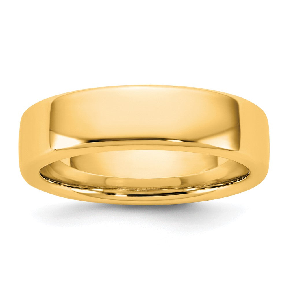 14K Yellow Gold 5.5mm European Comfort Fit Band, Size 12 - Image 1
